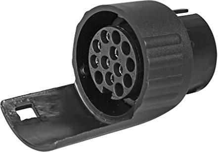 OROK - Mini Adaptateur pour Prise remorque - 7 Broches mâle / 13 Broches Femelle - 1 pièce - Plastique - Convient à Tous Types de véhicules - Accessoires universels pour remorque