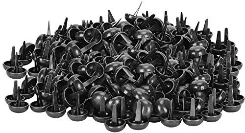 Fydun 200Pcs 15mm Mushroom Spike Flat Feet Nieten Leder Punk Nieten Nieten Füße Nailhead Leder Craft DIY Schuhe Taschen Dekoration