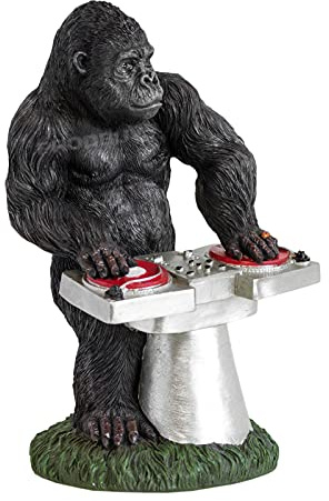 Resin DJ Gorilla with Decks Ornament Garden Statue Decoration Sculpture Lawn Art Monkey Ape