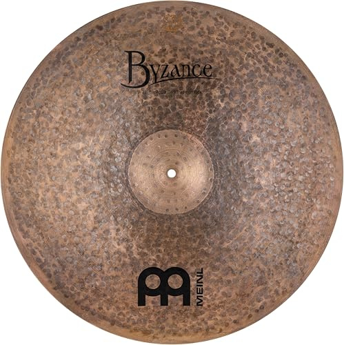 Meinl Cymbals Byzance Big Apple Dark Tradition Ride de 22 pulgadas, fabricado en Turquía, bronce B20 martillado a mano, garantía de 2 años (B22BADTR)