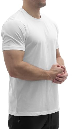 Sixlab® Herren Fitness T-Shirt aus Stretch-Baumwolle | Sportshirt für Gym, Training & Freizeit, Regular Fit