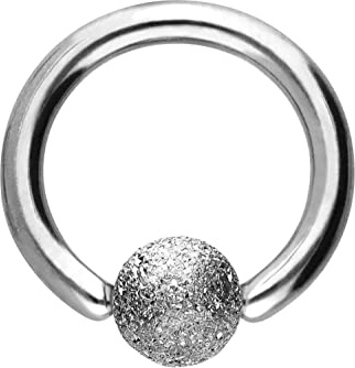 PIERCINGLINE Chirurgenstahl Klemmkugelring DIAMANTOPTIK BCR Piercing Nase Ohr Farb & Größenauswahl