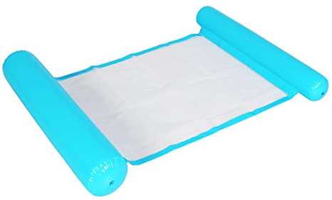 GDYS Aufblasbarer Pool Schwimmende Wasserhängematte Aufblasbare Mehrzweck-hängematte Wasserhängematte Lounge Für Erwachsene Pool Oder Strand Mit Inflator (EIN helles blau)