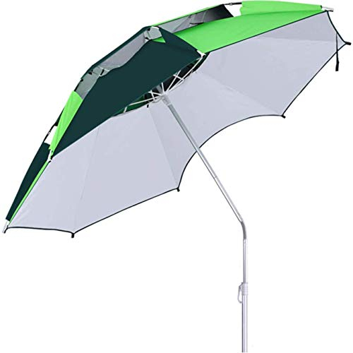 ROLTIN Zusammenklappbarer Sonnenschutz-Regenschirm, tragbarer Sonnenschirm, große Stockschirme, doppelt belüftetes Vordach für Garten, Strände, Angeln. Unverzichtbar