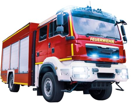 ROTH Bügelbild, gestickt, Feuerwehr