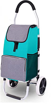 Shopping Cart Foldable Cart Heavy Duty Grocery Bag Rubber Tri-Wheel for Easy to Climb Stairs Large Capacity Waterproof Trolley Shopping Folding Hand Truck (Color : 5)