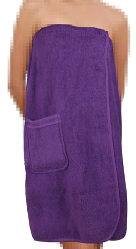 A2Z Ladies Spa Towel Wrap Luxury 100% Cotton Bath Body Wrap - Towel Wrap 141 Purple 12-14