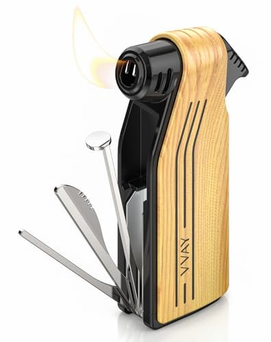 Pfeifenfeuerzeug, Pfeifen Feuerzeug mit Pfeifenstopfer, Pfeifenfeuerzeug schrägflamme, ohne Gas