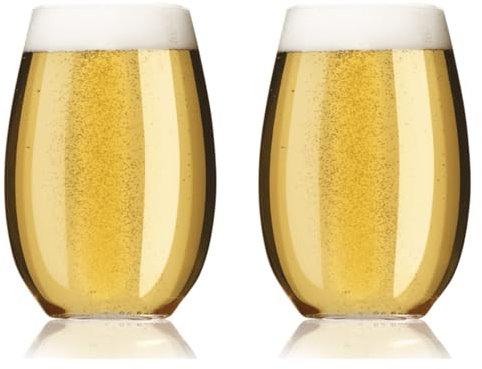 AIOS Schooner - Vasos de cerveza hechos de plástico Tritan irrompible sin BPA, 545 ml (2)