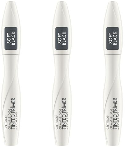 Catrice Glam & Doll Tinted Primer Mascara Base, Grau, volumengebend, pflegend, grundierend, natürlich, matt, vegan, ohne Mikroplastikpartikel, Nanopartikel frei, ohne Parfüm, 3er Pack (3x10ml)