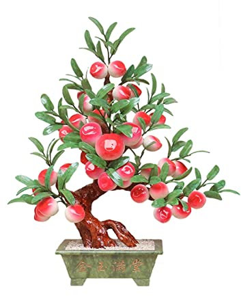 erkebspm Plantes artificielles bonsaï Artificiel – Jade bonsaï décoration Plante en Pot Plante Artificielle décoration d'intérieur Arbre Artificiel Plantes artificielles en Pot