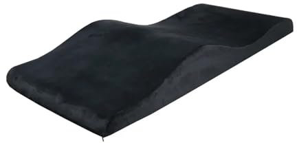 Ergonomische Wimpernverlängerung Bett Topper & Bezug Kurviges Tischkissen für Schönheitssalon Schwarz 180x60cm Bequeme Wimpernmatratze Spa Essential