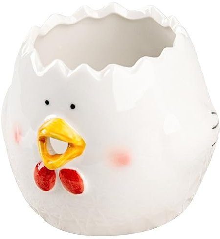 VICASKY Ceramic Egg Separator Funny Cartoon Tool for Egg Yolk Strainer Home Kitchen Use