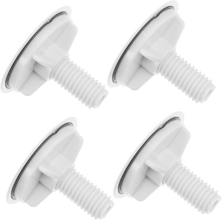 SHINEOFI 4pcs Kitchen Tap Hole Covers and Sink Hole Sealing Caps Metal Plug for Washing Basin Leak-Proof Stopper Suitable for Kitchen and Bathroom Sinks