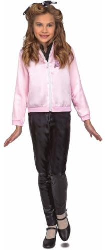 My Other Me - Costume da bambina anni '50 rosa con camicia, giacca e copricapo taglia 5-6 anni. Perfetto per ravvivare il fascino retrò di un momento indimenticabile in qualsiasi festa a tema