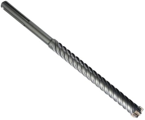 Gettimore SDS-MAX Foret à maçonnerie à tige pour béton, brique, pierre – 18–25 mm de diamètre x 280 mm de long, design à rainure en W pour un retrait efficace des copeaux