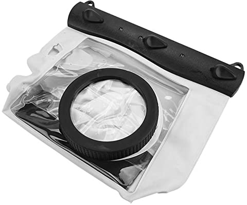 Bewinner wasserdichte Kamera-Tauchtasche, 20 M, für DSLR-Kamera, Unterwassergehäuse, weiß, Universelle wasserdichte Kameratasche für die Meisten DSLRs, Stoßfeste, Staubdichte, Schneesichere (White)