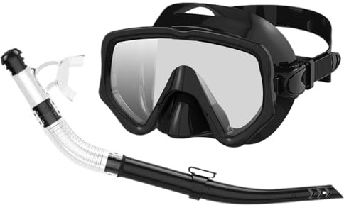 Snorklingsutrustning för vuxna Vuxen undervattens panoramavy med vidvinkel, | Torrtopp Snorkel Set Simträning, ö-turism, strandutflykter, badresor, sommaräventyr och un