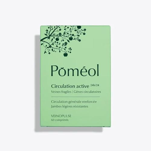 Complément Alimentaire Jambes légères & Circulation sanguine| Soulage les Jambes Lourdes | Vigne rouge, Cassis, Vitamines | VeinoPulse ǀ 60 jours | POMÉOL