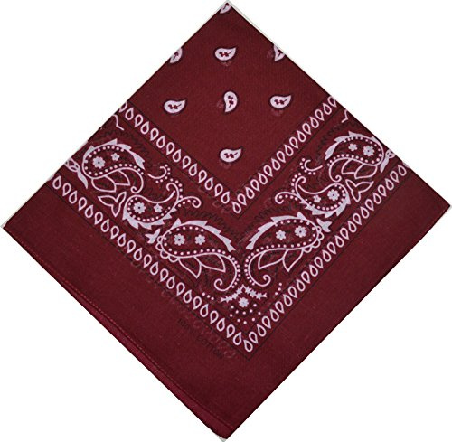Bandana Halstuch Biker 1er 3er 6er 12er Pack Nikki Tuch Schal Paisley Kopftuch 100% Baumwolle 25 Farben