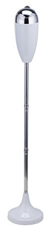 Sfeomi Posacenere a Colonna Regolabile per Esterno Interno Portacenere da Terra Sltezza da 56 cm a 89 cm Posacenere con Piedistallo con Scatola di Sigarette (Bianco)