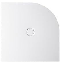 Bette Floor Corner Duschwanne 6751, Radius 500mm, 100x80cm, Farbe: Cream - 6751-441