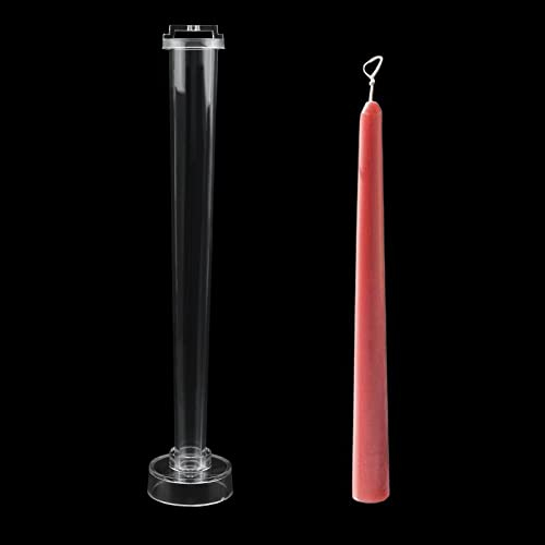 WANDIC - Stampo per candeliere, in plastica Trasparente, per Chiesa, Natale, Cena, San Valentino, Decorazione per la casa, Punta Rotonda