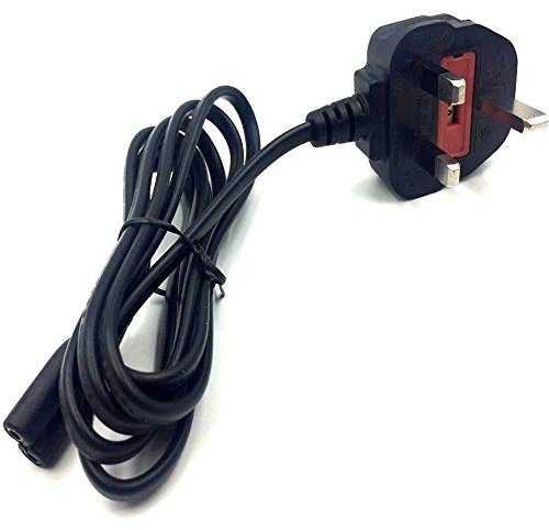 Power Cable Lead Cord compatible with Mains UK Plug replacement for 32 PANASONIC TX-L32E5B TX-L32X5B TX-L32E6B TX-L32EM5B TX-L32V10 LED/LCD TV/Televisons