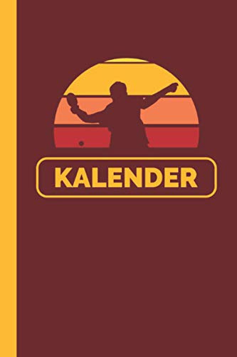 Kalender: Tischtennis Tischtennisball Ping-Pong Tennis I Weißes Papier I A5 Format I [Undatiert] Jahresplaner I Tisch Tennis Geschenk