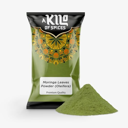 A Kilo of Spices Moringa Oleifera Powder 1kg, Natural, Vegan, Non-GMO | Finely milled Moringa oleifera leaf powder, natural herbal ingredient, ideal for smoothies, teas, cooking and herbal blends.