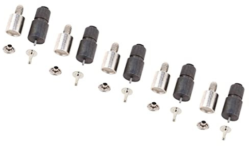 Lot de 5 matrices de rivets à capuchon unique - 5 mm, 6 mm, 7 mm, 9 mm, 11 mm - Outil de réglage pour machine manuelle