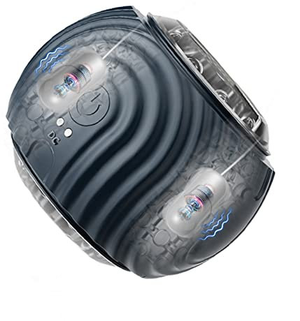 Sumeber Automatischer Elektrischer Masturbator Offenes Penis Training Vibrator mit 10 Vibrationsmodi Männlicher Cup, Blowjob Taschenmuschi Stimulator Masturbieren für Männer