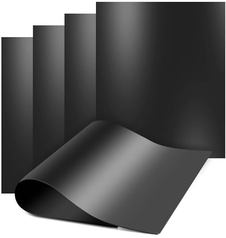 Grillmatte 5er Set 40x33 antihaft wiederverwendbar Gasgrill Backofen | BBQ Mat, Backpapier-Alternative, PFOA-frei PTFE ölfrei, hitzebeständig, Backofen Steak Gemüse Fisch