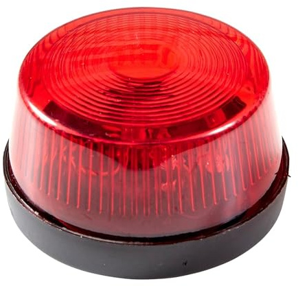 Carpeta Warnlicht mit Sirene * Rot, Blau, Orange oder Rosa * als Deko für Party und Kindergeburtstag | Blinkendes LED-Licht, 7x4cm, ohne Batterien | Rundumleuchte, Edition: Rotlicht, Feuerwehr