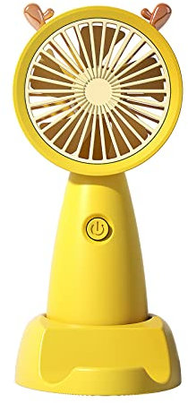 Mumuve USB Mini Handheld Fan Outdoor Mini Creative Desktop Office Mute Charging Portable Cartoon Ear New Usb Hand-held Fan Phone Stand Holder Mini Portable Student Small Fans Small Electric Fan