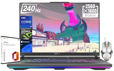 ASUS ROG Strix G16 Gaming Laptop 2024, 16 QHD 240Hz Display, Intel i9-14900HX, 32GB DDR5 RAM, SSD de 2 TB, GeForce RTX 4060, Wi-Fi 6E, Win 11 Pro