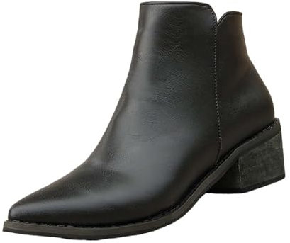 angebote des tages heute Reitstiefel Damen Damen Klassische Stiefel Elegant Klobiger Blockabsatz Spitze Zehe Langschaft Stief black week angebote barfußschuhe damen sale