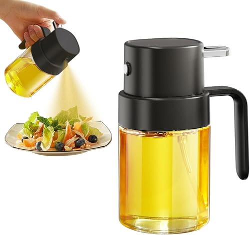 YARRAMATE Spruzzatore per olio da cucina, flacone spray per di alta qualità da 200 ml, per cucina, d'oliva alimentare, nebulizzatore portatile per friggitrice ad aria,barbecue