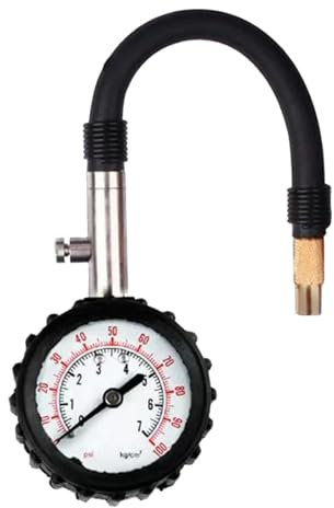 Manómetro de aire, Manómetro de neumáticos con deflector, Herramienta de manómetro de neumáticos, Manómetro de neumáticos de coche, Presión de neumáticos de recogida, Manómetro de neumáticos para