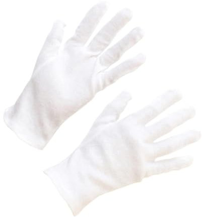 SOLUSTRE 12paare Schützende Baumwollhandschuhe Rutschfeste Dicke Arbeitshandschuhe Für Handpflege Schmuckinspektion Und Industrielle Anwendungen Einheitsgröße Langlebig Und Wiederverwendbar