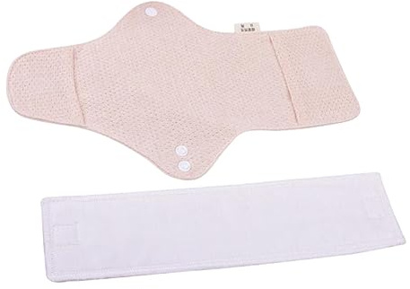 MUCKLILY 2stücke Wiederverwendbare Menstruationsbinden Aus Baumwolle Waschbare Damenbinden Aus Tragbare Slipeinlagen Für Frauen Saugfähige Binden Für Unterwegs Wiederverwendbare