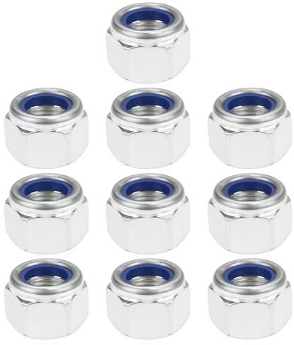 Briny River 10 dadi esagonali autobloccanti M16 x 1,5 10,9 per macchinari di produzione automobilistica