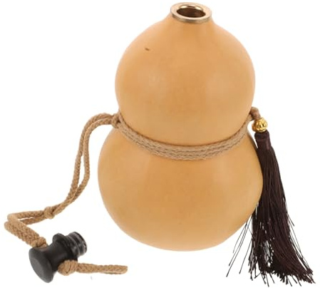 LIGIGWASH Botella de Agua Deportiva Forma de Calabaza Grande Diseño Antiguo Abierto para Vertido Fácil Recipiente Portátil y Decorativo para Vino y Bebidas sin Derrames para Hogar y Bar