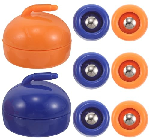 OSOLADY 8 Discos de Shuffleboard - Mini Rodillos de Shuffleboard de 0,98'' para Juegos de Curling - Piezas de Cuentas rodantes para Juegos de Mesa para Actividades Escolares y de Escritorio