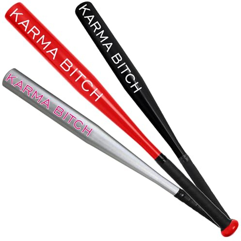 Baseballschläger Karma Bitch aus Aluminium I Rutschfester Griff I 26 Zoll Alu Softball Schläger