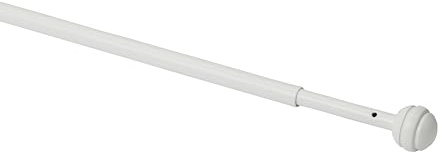 GoodHome Dokos kit tringle extensible 70-100 cm embouts boule blanc mat
