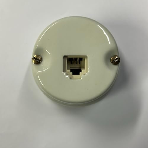 GAMBARELLI - PRESA TELEFONICA PLUG IN PORCELLANA 6P/4C