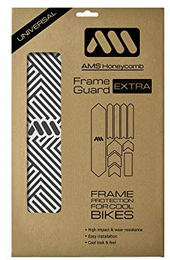All Mountain Style Unisex's Frame Guard Protects Your Bike from Scratches and Dings, Maze/Black, X-Large