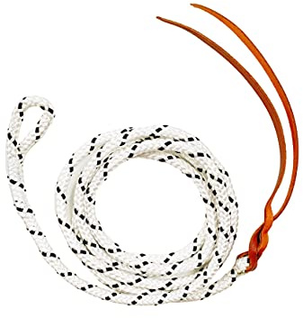 JA Horse - Peitschenschlag Voltigier Peitsche Longierriemen mit Edelstahl-Wirbel Lederschlag Lederriemenschlag Silikon Kontaktstock Schlag Made in Germany (140 cm, Kontaktstock Schlag)