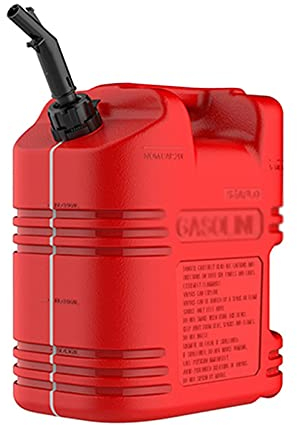 Benzinkanister 5L,10L,20L Kanister mit flexiblem Ausgießer - roter Benzinkanister aus Kunststoff |Ideal für die Lagerung von Dieselkraftstoff |Komfortabel und einfach zu bedienen mit UN-Zulassung